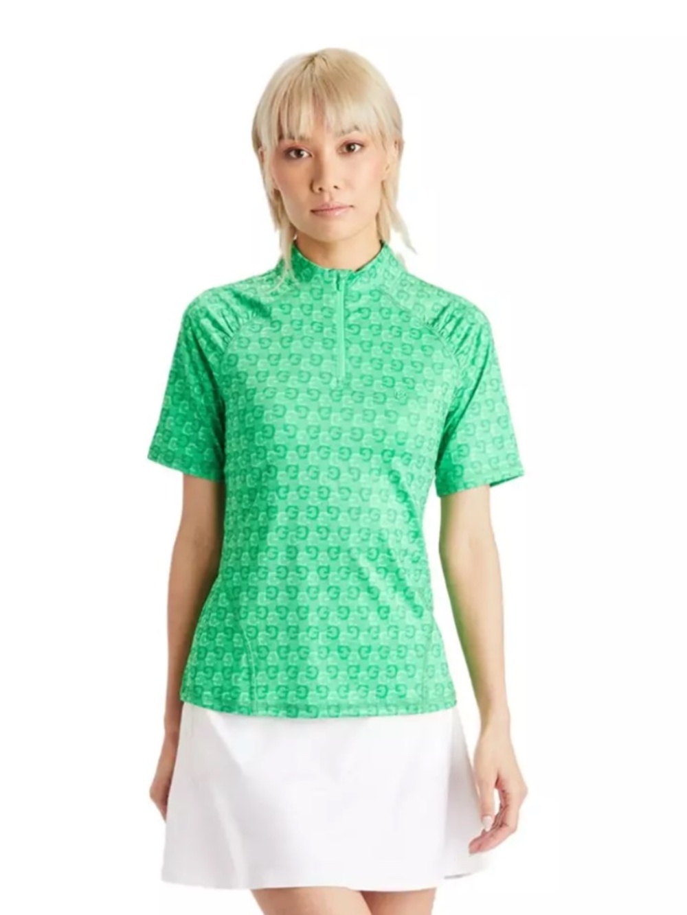 G/FORE Women's Printed Tech Jersey Quarter Zip
